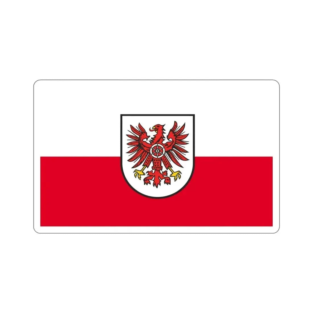 Flag of Eichsfeld Germany STICKER Vinyl Die-Cut Decal 4 Inch - The Sticker Space
