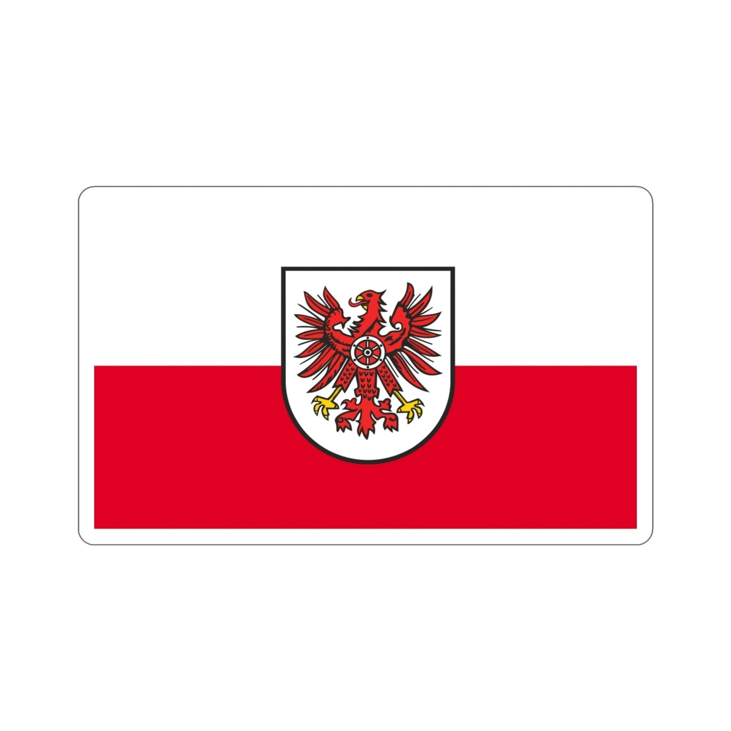 Flag of Eichsfeld Germany STICKER Vinyl Die-Cut Decal-4 Inch-The Sticker Space