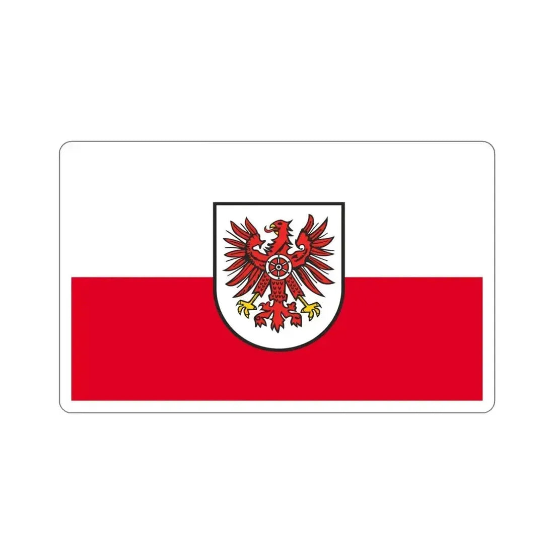 Flag of Eichsfeld Germany STICKER Vinyl Die-Cut Decal 5 Inch - The Sticker Space