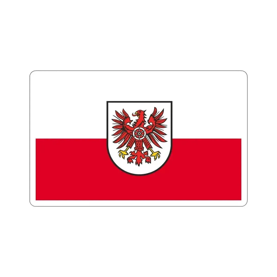 Flag of Eichsfeld Germany STICKER Vinyl Die-Cut Decal 6 Inch - The Sticker Space
