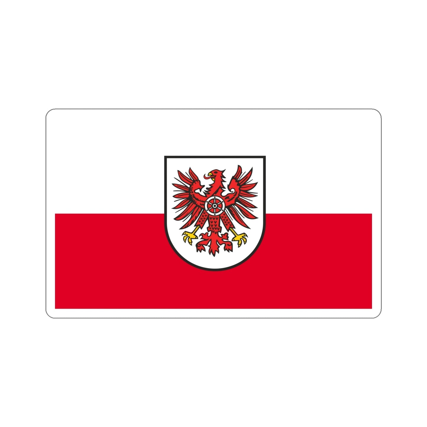 Flag of Eichsfeld Germany STICKER Vinyl Die-Cut Decal-6 Inch-The Sticker Space