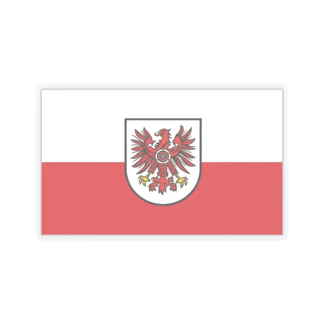 Flag of Eichsfeld Germany - STICKER Vinyl Kiss-Cut Decal 2 Inch Transparent - The Sticker Space