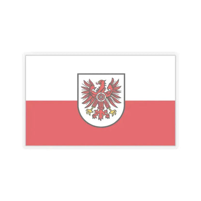 Flag of Eichsfeld Germany - STICKER Vinyl Kiss-Cut Decal 2 Inch Transparent - The Sticker Space