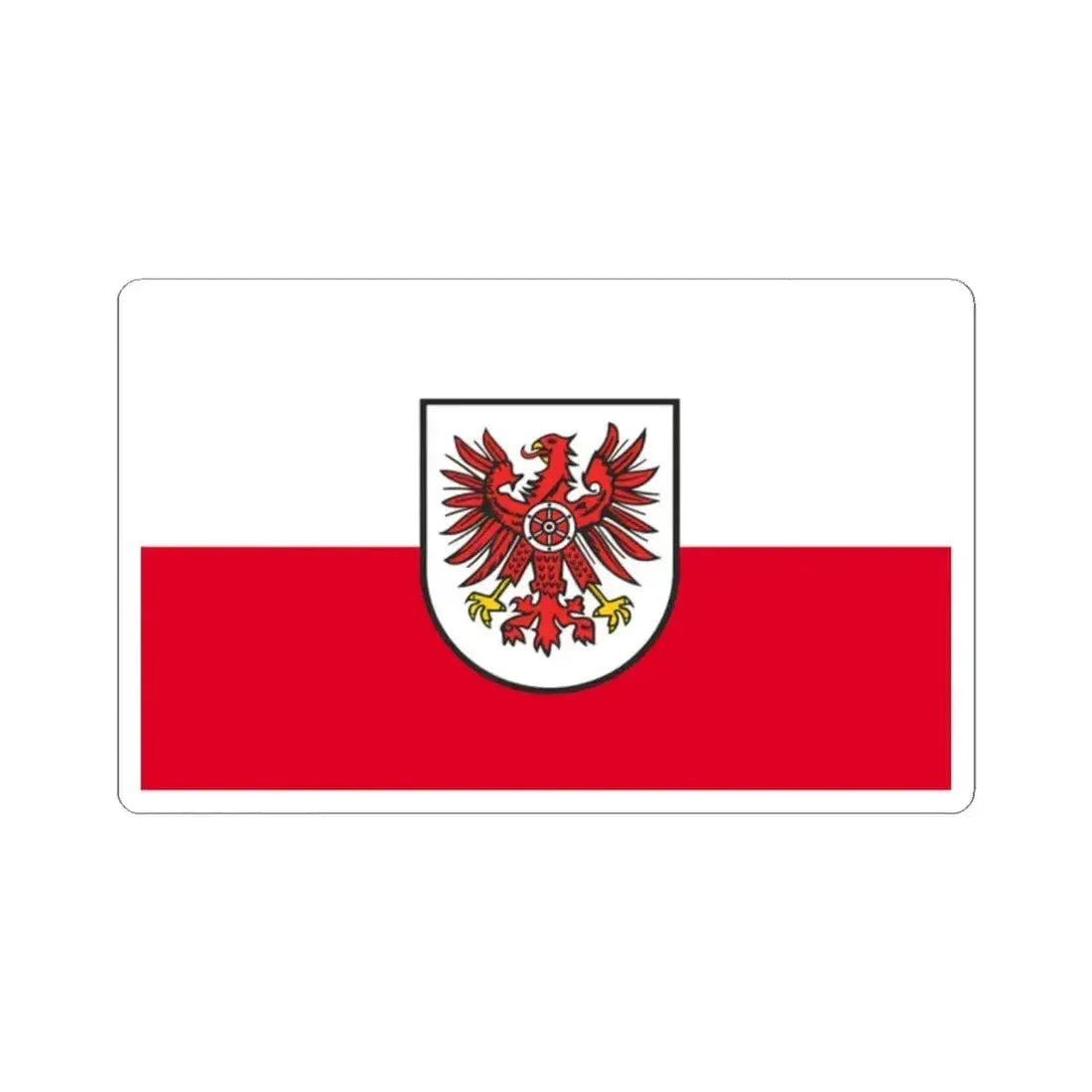 Flag of Eichsfeld Germany - STICKER Vinyl Kiss-Cut Decal 2 Inch White - The Sticker Space