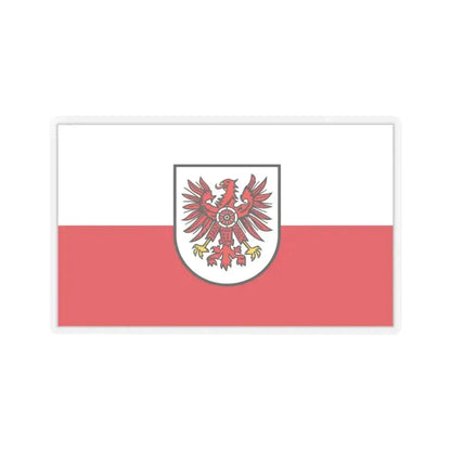 Flag of Eichsfeld Germany - STICKER Vinyl Kiss-Cut Decal 3 Inch Transparent - The Sticker Space