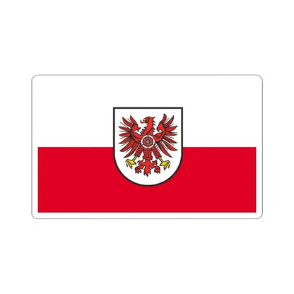 Flag of Eichsfeld Germany - STICKER Vinyl Kiss-Cut Decal 3 Inch White - The Sticker Space