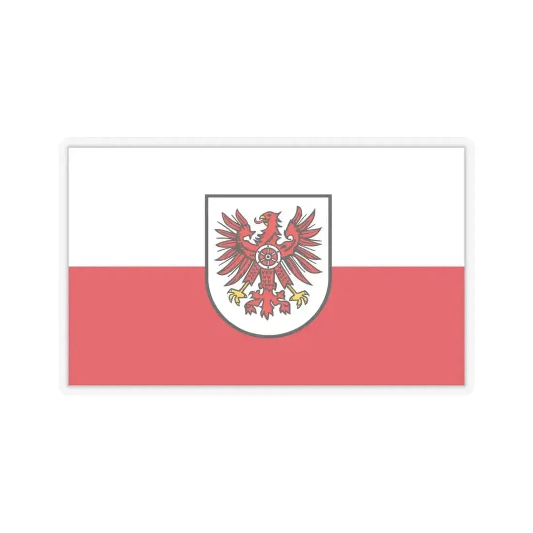 Flag of Eichsfeld Germany - STICKER Vinyl Kiss-Cut Decal 6 Inch Transparent - The Sticker Space