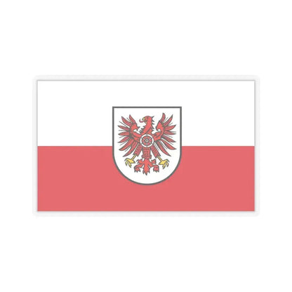 Flag of Eichsfeld Germany - STICKER Vinyl Kiss-Cut Decal 6 Inch Transparent - The Sticker Space