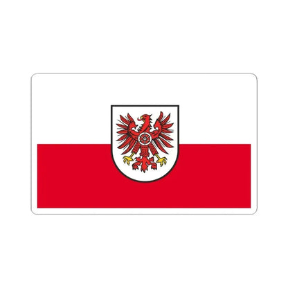 Flag of Eichsfeld Germany - STICKER Vinyl Kiss-Cut Decal 6 Inch White - The Sticker Space