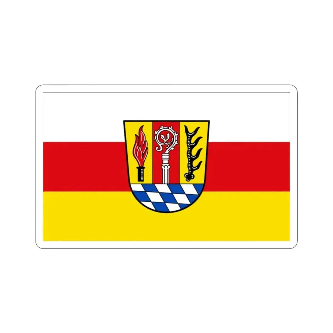 Flag of Eichstätt Germany STICKER Vinyl Die-Cut Decal 2 Inch - The Sticker Space
