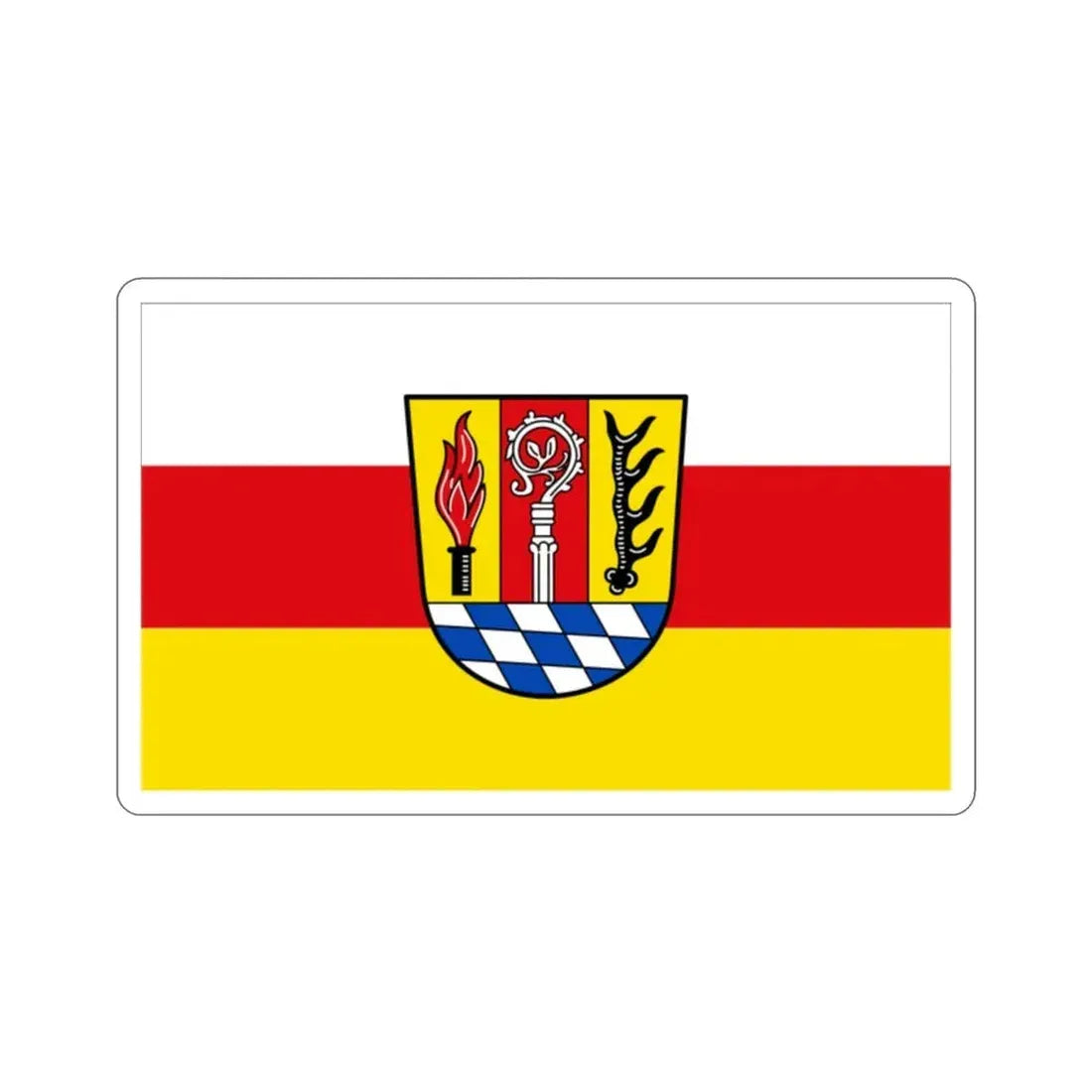 Flag of Eichstätt Germany STICKER Vinyl Die-Cut Decal 2 Inch - The Sticker Space