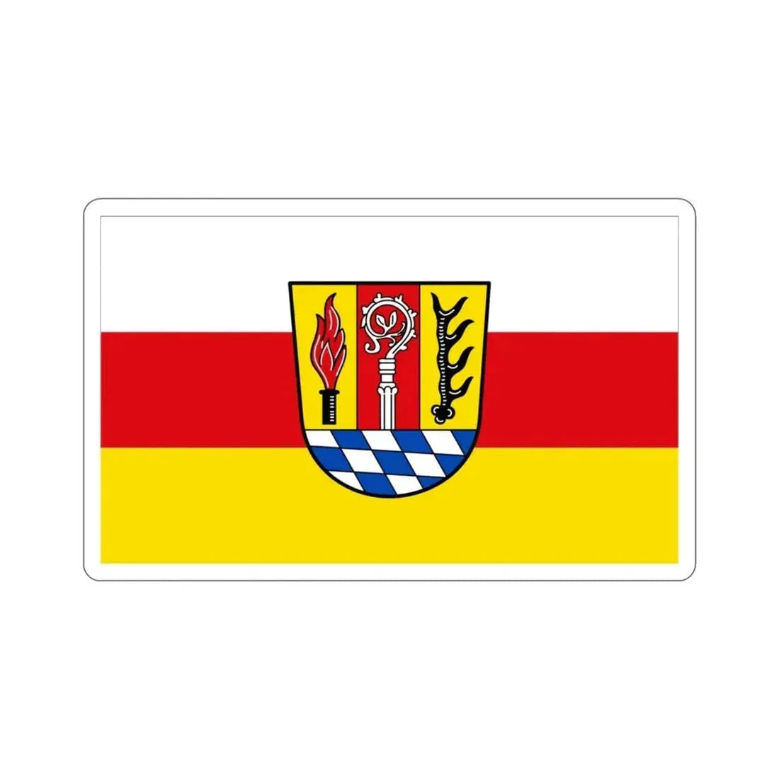 Flag of Eichstätt Germany STICKER Vinyl Die-Cut Decal 3 Inch - The Sticker Space