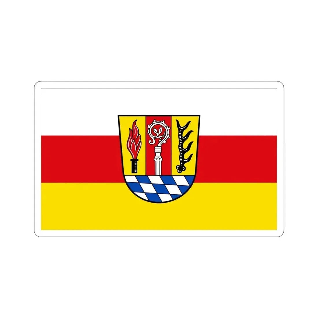 Flag of Eichstätt Germany STICKER Vinyl Die-Cut Decal 5 Inch - The Sticker Space
