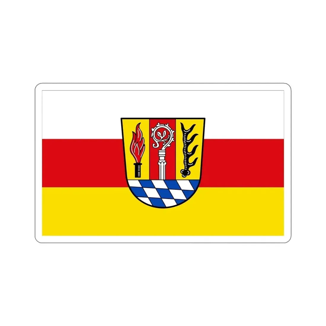 Flag of Eichstätt Germany STICKER Vinyl Die-Cut Decal 6 Inch - The Sticker Space