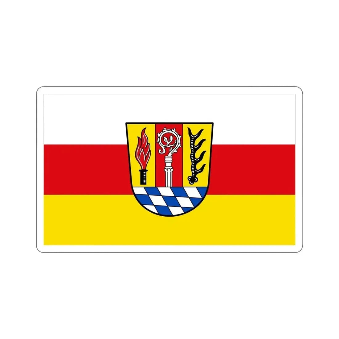 Flag of Eichstätt Germany STICKER Vinyl Die-Cut Decal - The Sticker Space