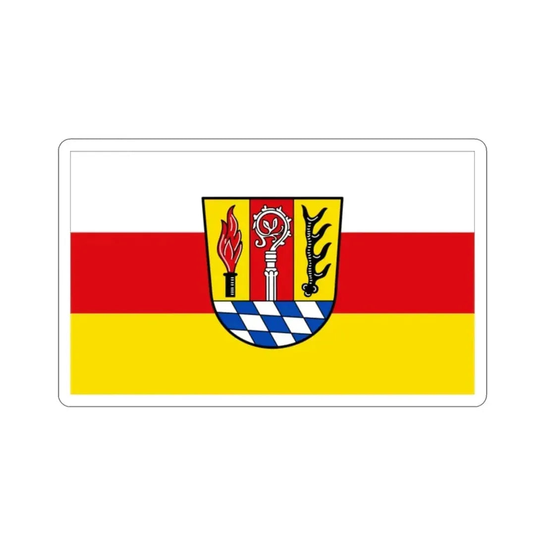 Flag of Eichstätt Germany STICKER Vinyl Die-Cut Decal - The Sticker Space