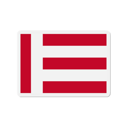 Flag of Eindhoven the largest city of the province of North Brabant Netherlands - Die-Cut Magnet-2" x 2"-The Sticker Space