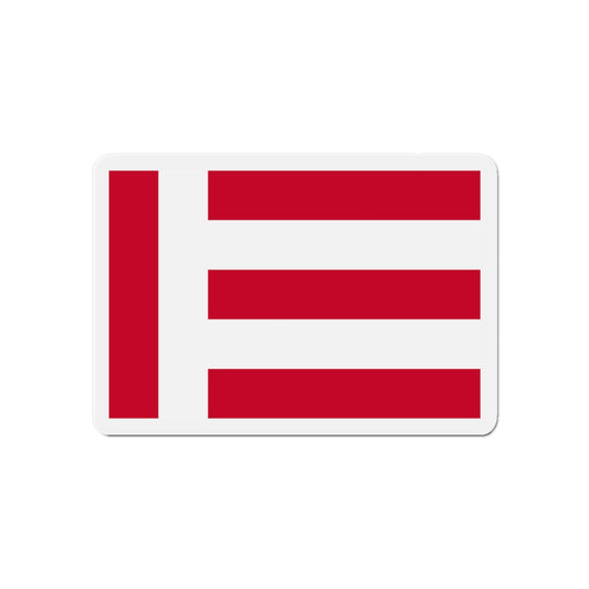 Flag of Eindhoven the largest city of the province of North Brabant Netherlands - Die-Cut Magnet-6 × 6"-The Sticker Space