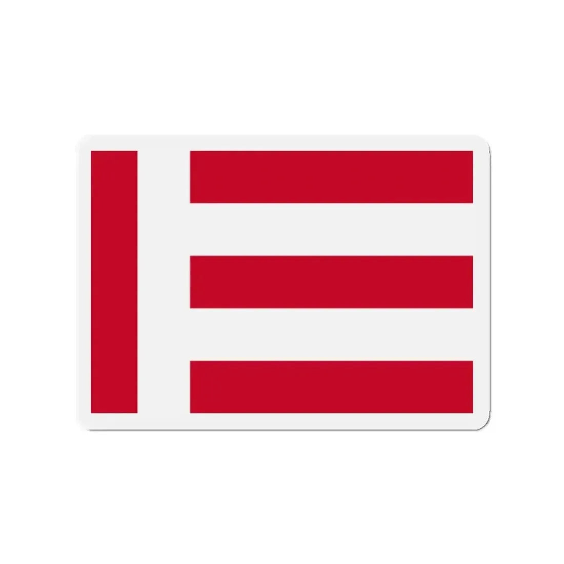 Flag of Eindhoven the largest city of the province of North Brabant Netherlands - Refrigerator Magnet 2 Inch - The Sticker Space