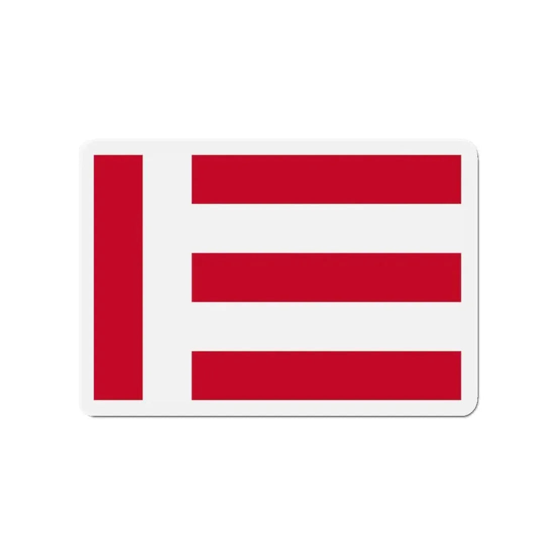 Flag of Eindhoven the largest city of the province of North Brabant Netherlands - Refrigerator Magnet 3 Inch - The Sticker Space