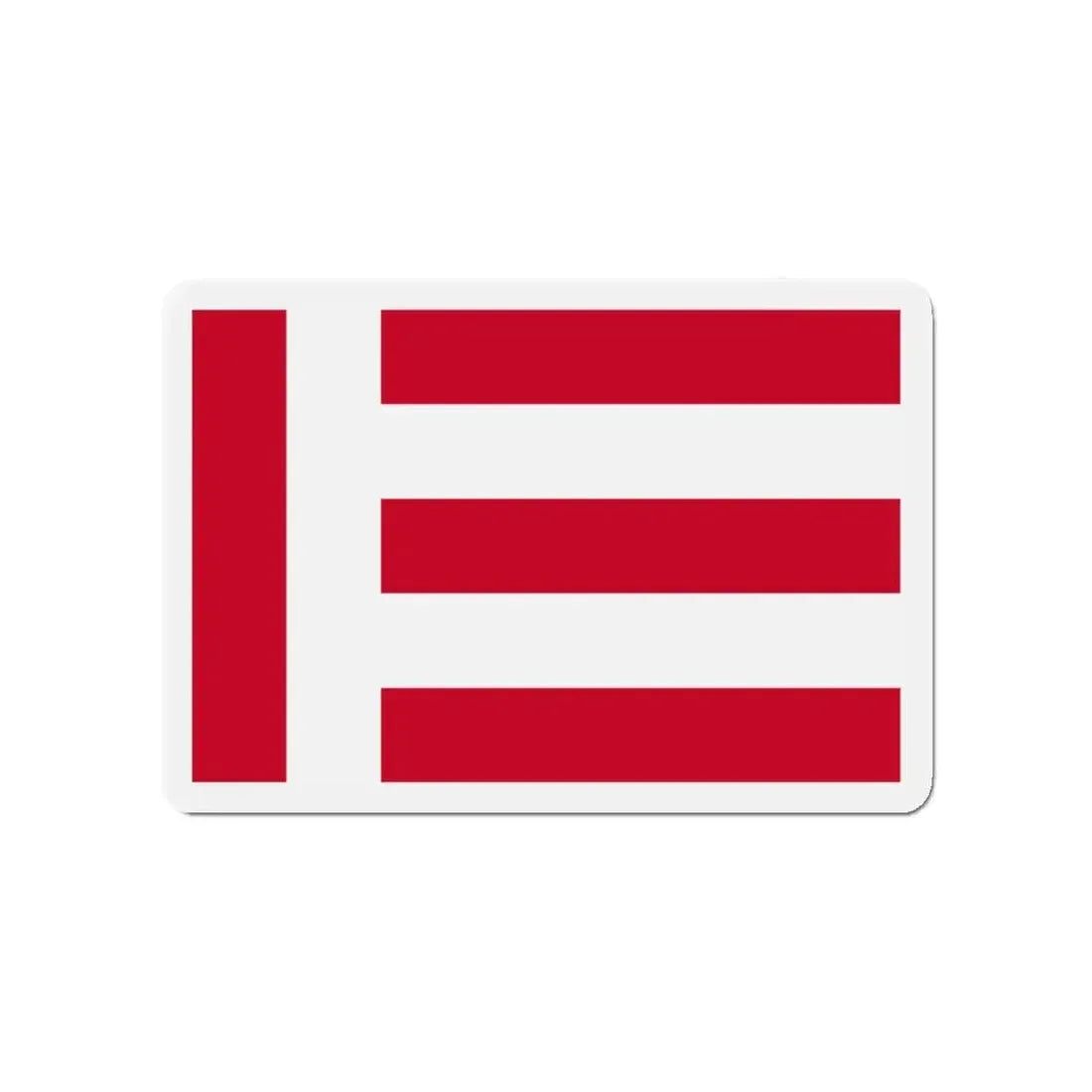 Flag of Eindhoven the largest city of the province of North Brabant Netherlands - Refrigerator Magnet 4 Inch - The Sticker Space