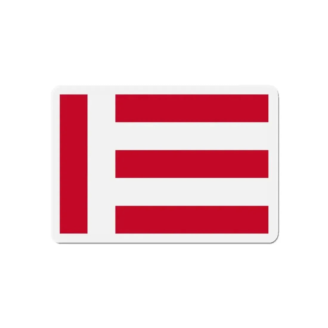 Flag of Eindhoven the largest city of the province of North Brabant Netherlands - Refrigerator Magnet 5 Inch - The Sticker Space
