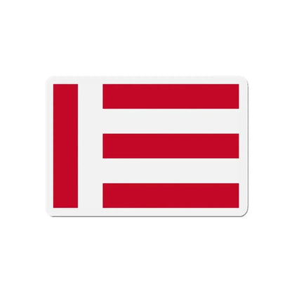 Flag of Eindhoven the largest city of the province of North Brabant Netherlands - Refrigerator Magnet 5 Inch - The Sticker Space