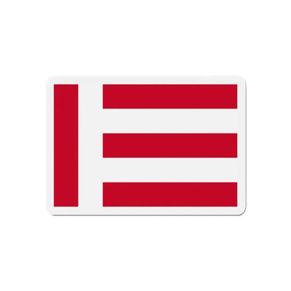 Flag of Eindhoven the largest city of the province of North Brabant Netherlands - Refrigerator Magnet 6 Inch - The Sticker Space