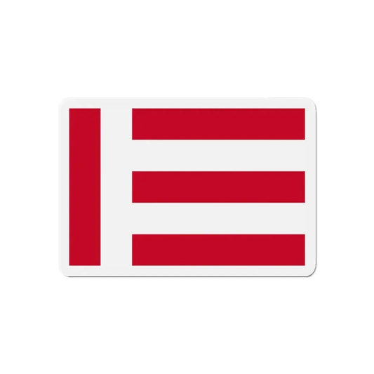 Flag of Eindhoven the largest city of the province of North Brabant Netherlands - Refrigerator Magnet 6 Inch - The Sticker Space