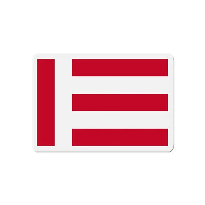 Flag of Eindhoven the largest city of the province of North Brabant Netherlands - Refrigerator Magnet - The Sticker Space