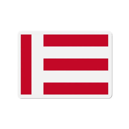 Flag of Eindhoven the largest city of the province of North Brabant Netherlands - Refrigerator Magnet - The Sticker Space
