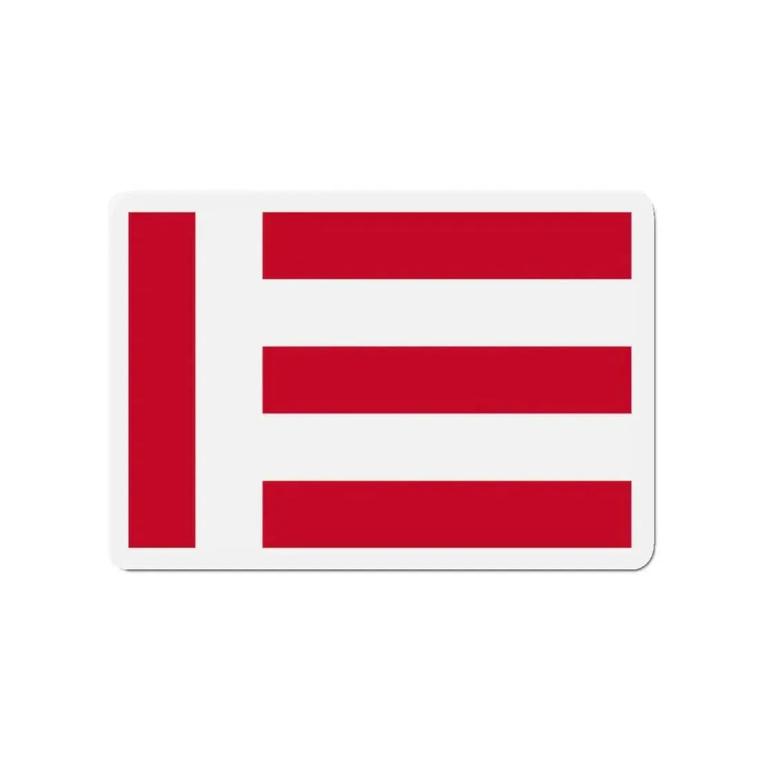 Flag of Eindhoven the largest city of the province of North Brabant Netherlands - Refrigerator Magnet - The Sticker Space