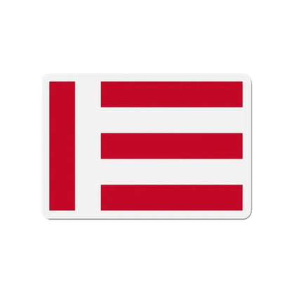 Flag of Eindhoven the largest city of the province of North Brabant Netherlands - Refrigerator Magnet - The Sticker Space