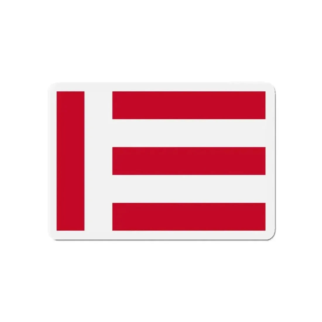 Flag of Eindhoven the largest city of the province of North Brabant Netherlands - Refrigerator Magnet - The Sticker Space