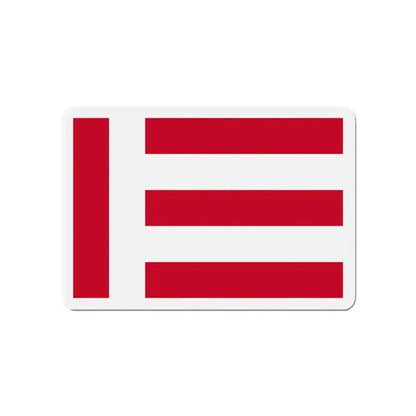 Flag of Eindhoven the largest city of the province of North Brabant Netherlands - Refrigerator Magnet - The Sticker Space