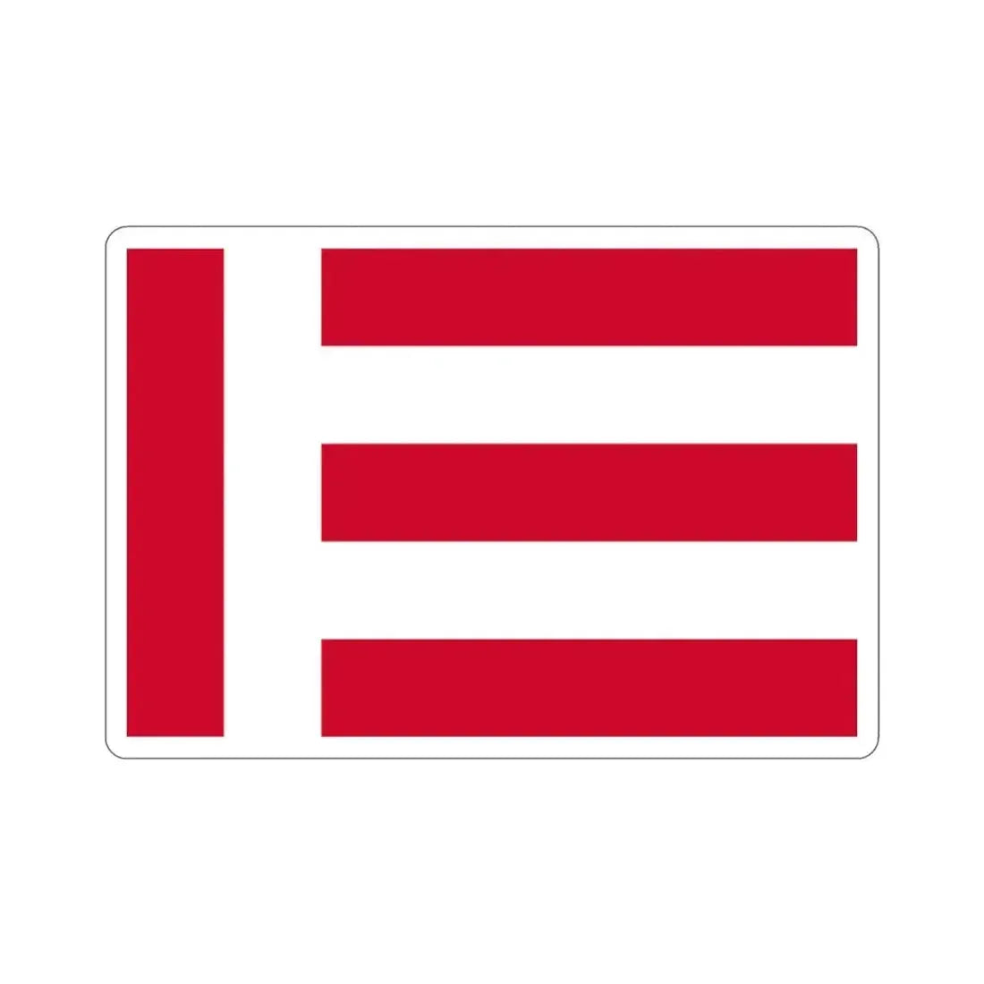 Flag of Eindhoven the largest city of the province of North Brabant Netherlands STICKER Vinyl Die-Cut Decal 2 Inch - The Sticker Space