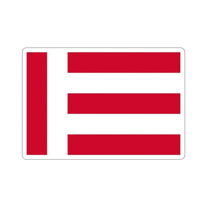 Flag of Eindhoven the largest city of the province of North Brabant Netherlands STICKER Vinyl Die-Cut Decal 3 Inch - The Sticker Space