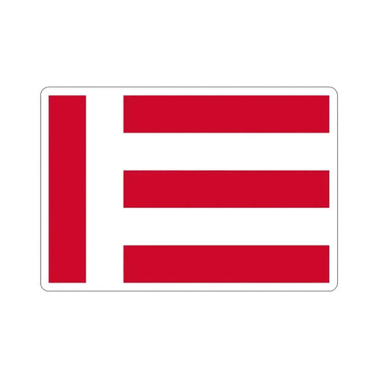 Flag of Eindhoven the largest city of the province of North Brabant Netherlands STICKER Vinyl Die-Cut Decal 4 Inch - The Sticker Space