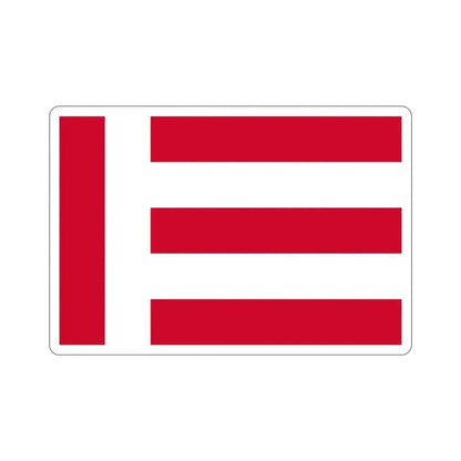 Flag of Eindhoven the largest city of the province of North Brabant Netherlands STICKER Vinyl Die-Cut Decal 5 Inch - The Sticker Space
