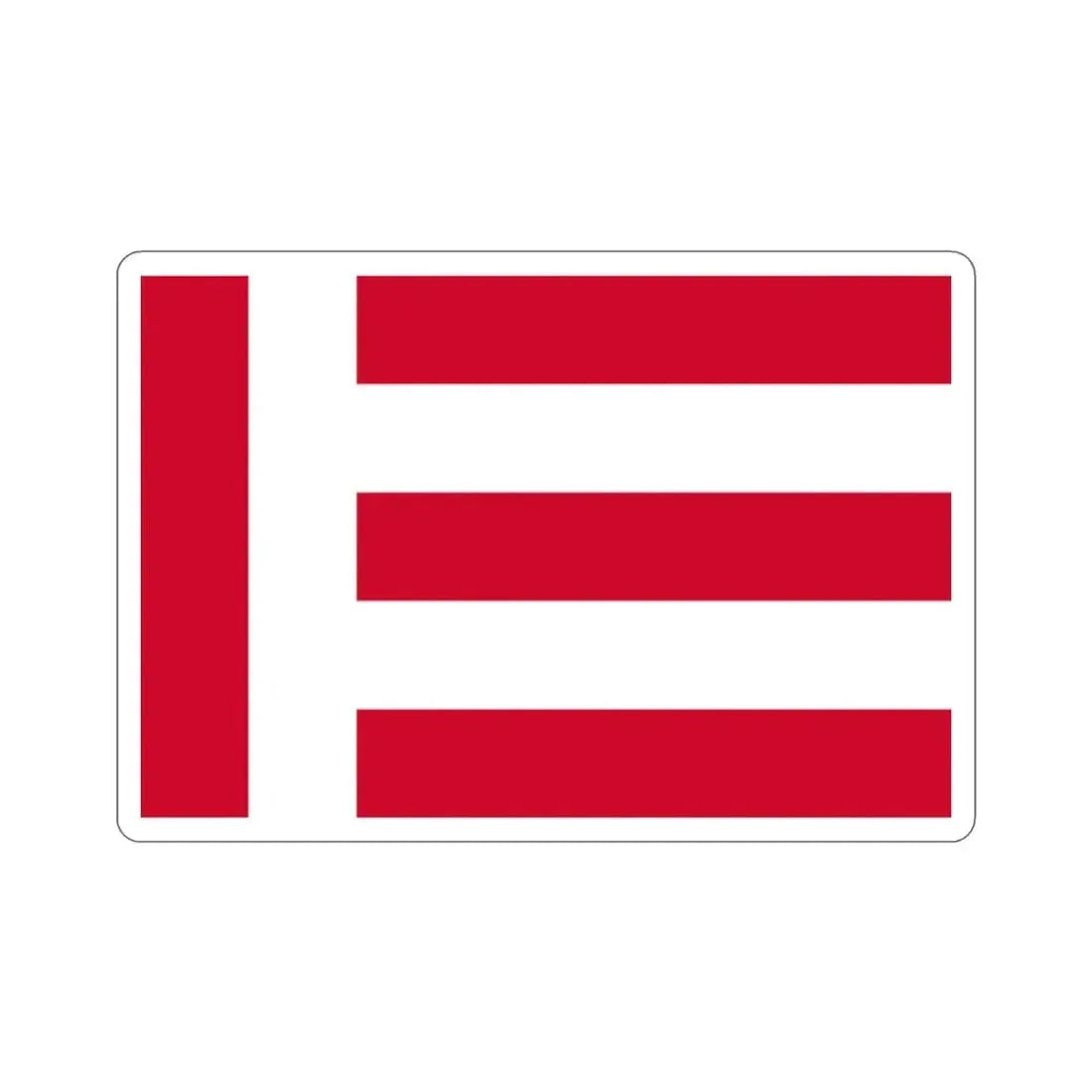 Flag of Eindhoven the largest city of the province of North Brabant Netherlands STICKER Vinyl Die-Cut Decal - The Sticker Space