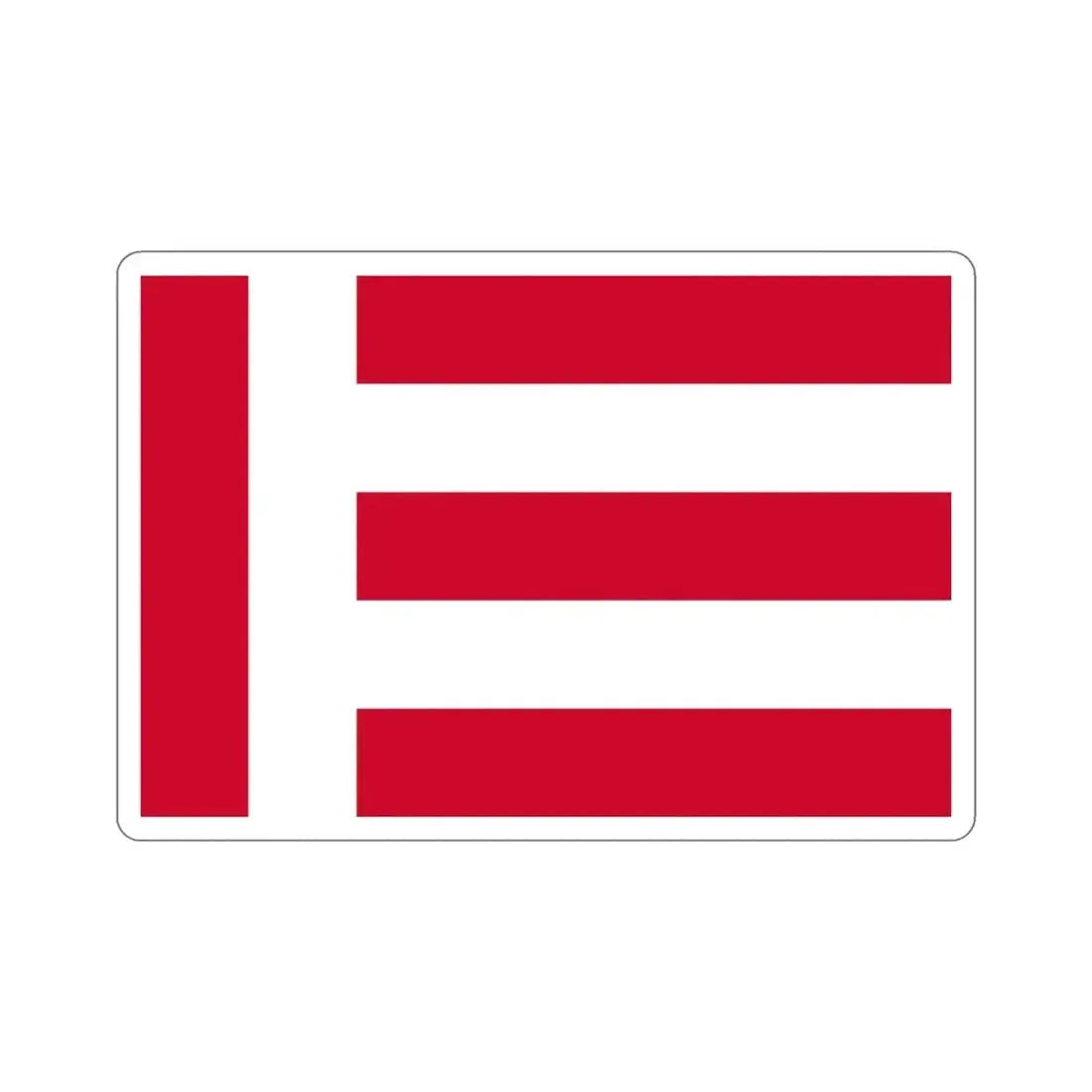 Flag of Eindhoven the largest city of the province of North Brabant Netherlands STICKER Vinyl Die-Cut Decal - The Sticker Space