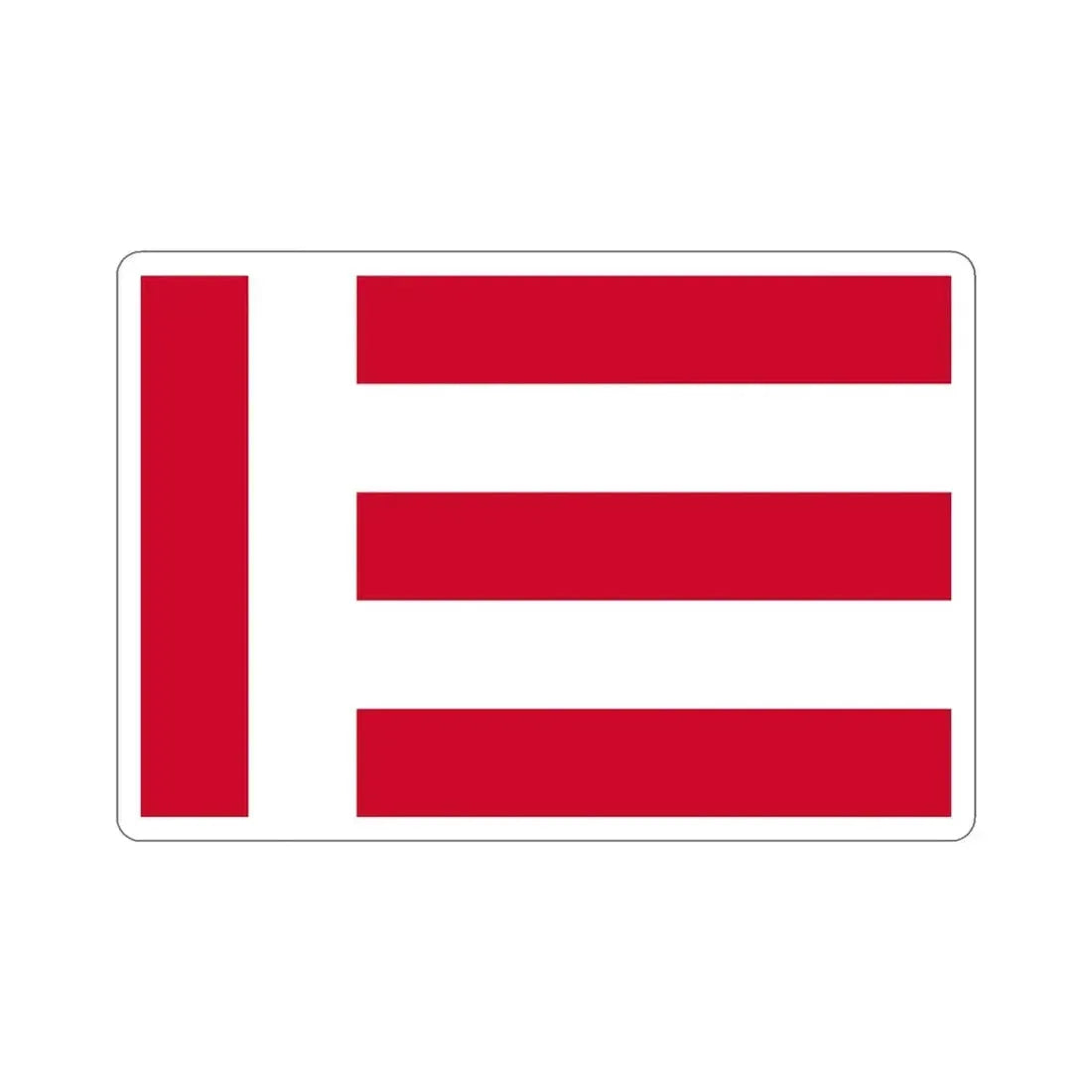 Flag of Eindhoven the largest city of the province of North Brabant Netherlands STICKER Vinyl Die-Cut Decal - The Sticker Space