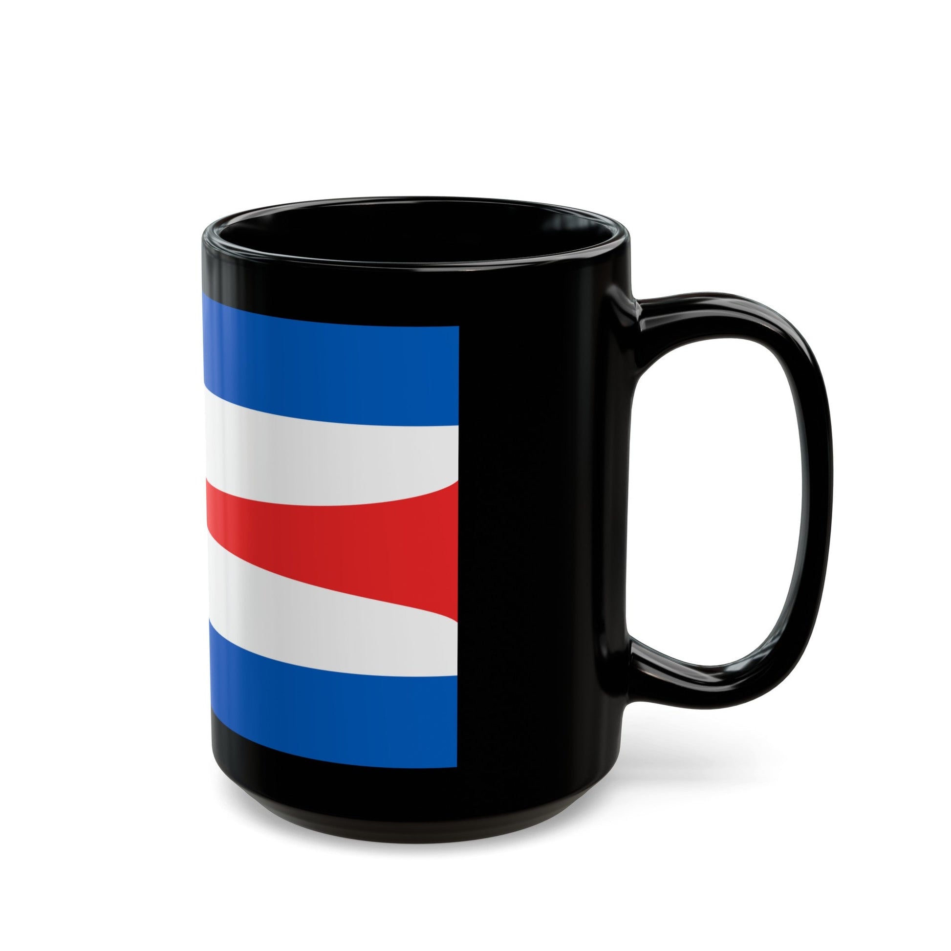 Flag of Eisenach Germany - Black Coffee Mug-The Sticker Space