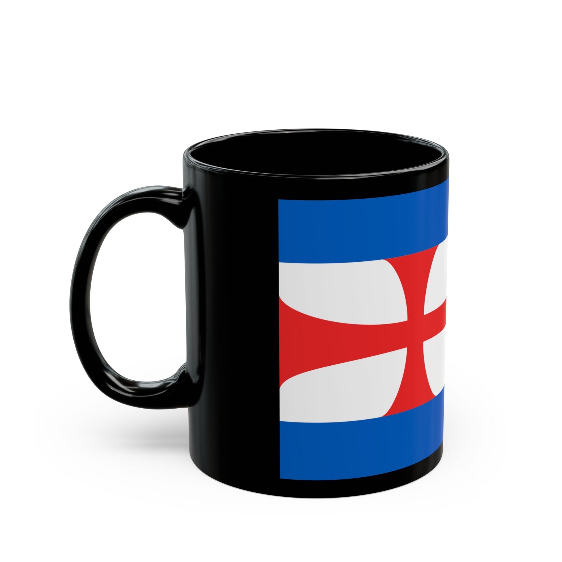 Flag of Eisenach Germany - Black Coffee Mug-The Sticker Space