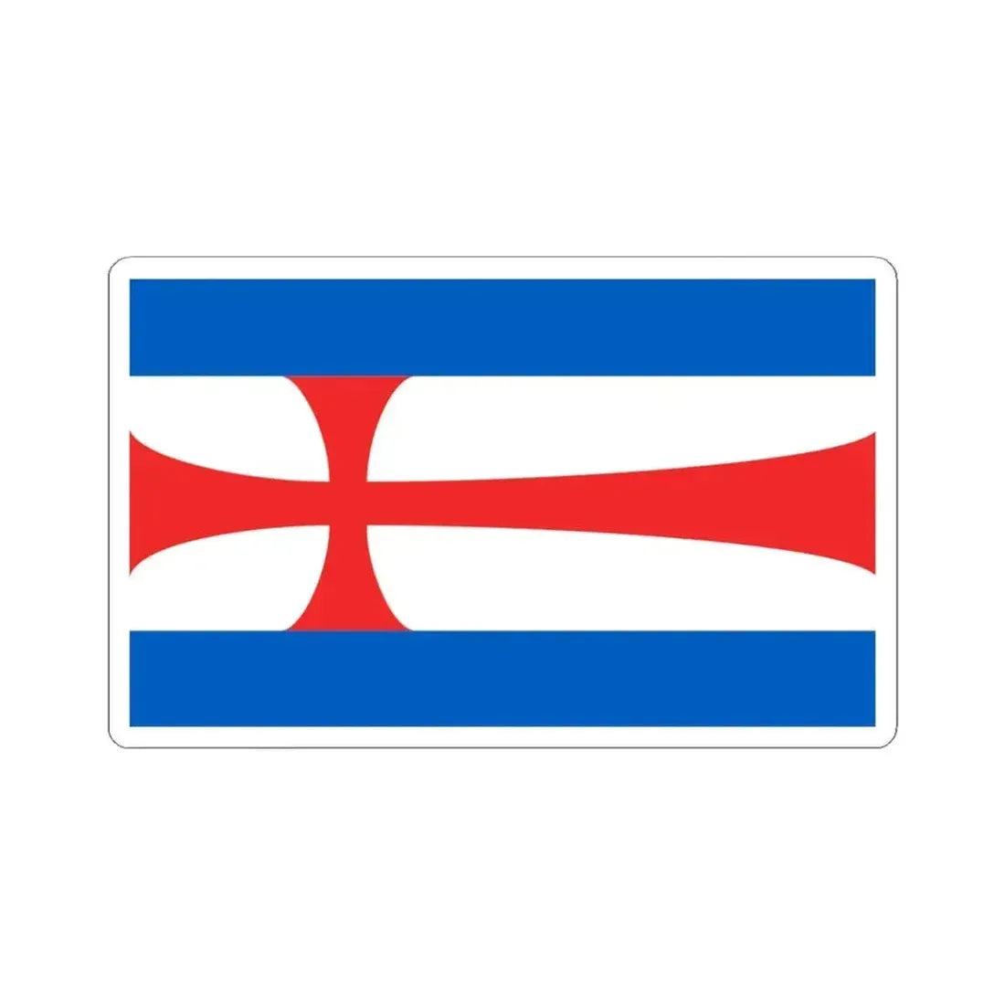 Flag of Eisenach Germany - STICKER Vinyl Kiss-Cut Decal 4 Inch White - The Sticker Space