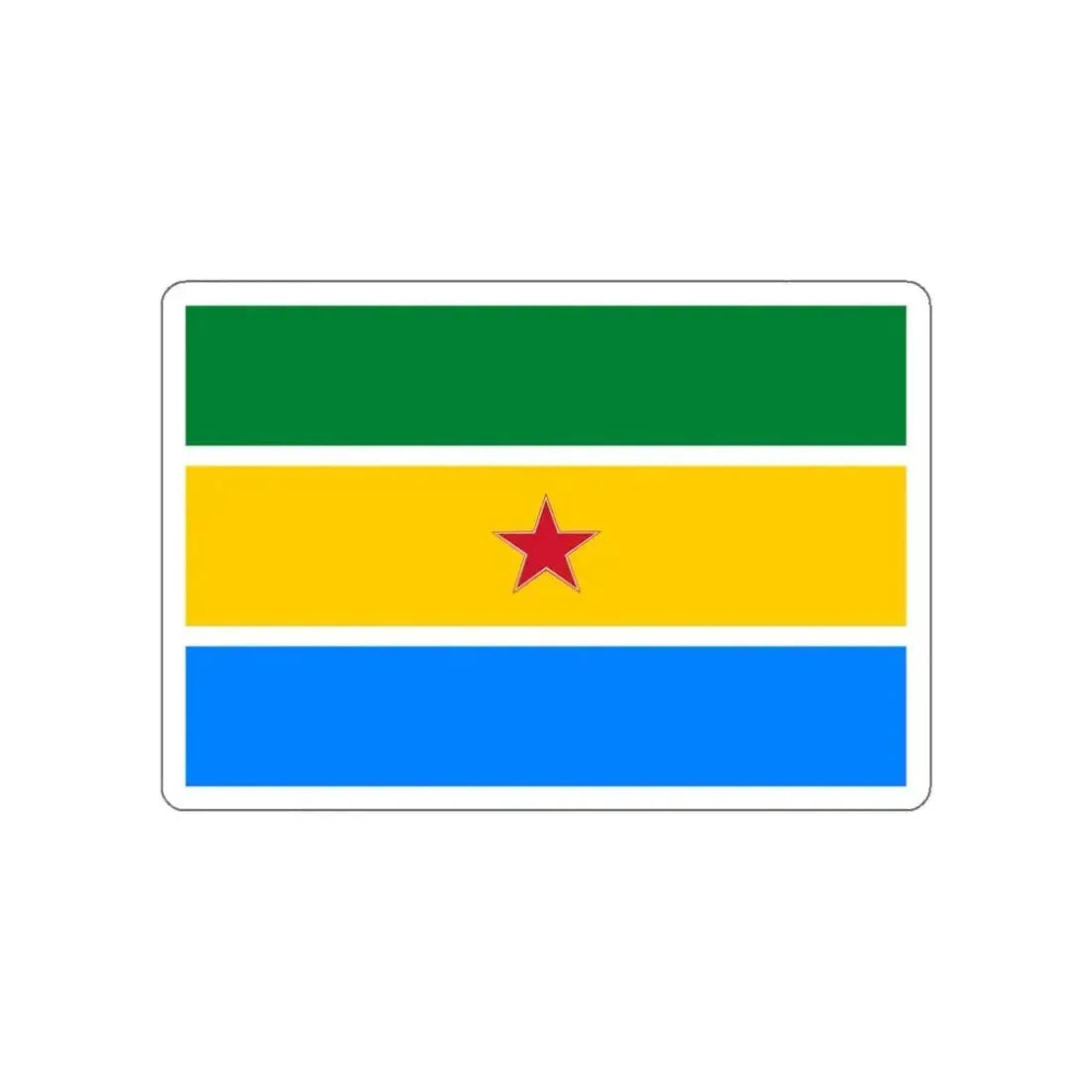 Flag of El Chaparro Venezuela STICKER Vinyl Die-Cut Decal - The Sticker Space