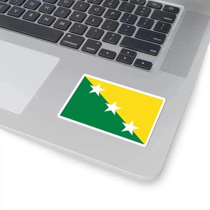 Flag of El Empalme (Ecuador) STICKER Vinyl Kiss-Cut Decal - The Sticker Space