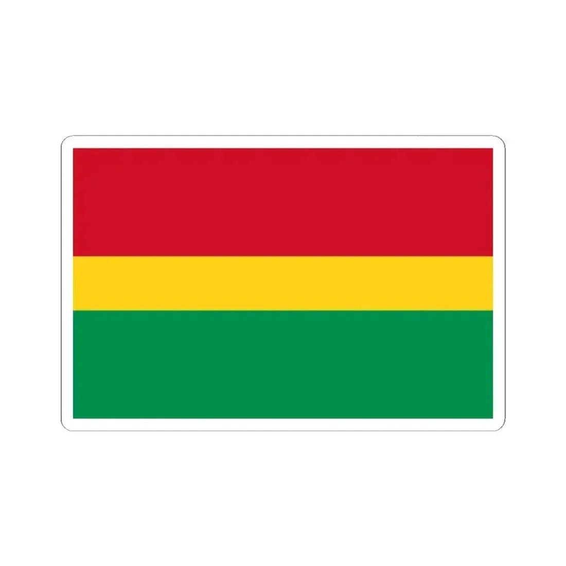 Flag of El Guabo (Ecuador) STICKER Vinyl Kiss-Cut Decal 2 Inch White - The Sticker Space