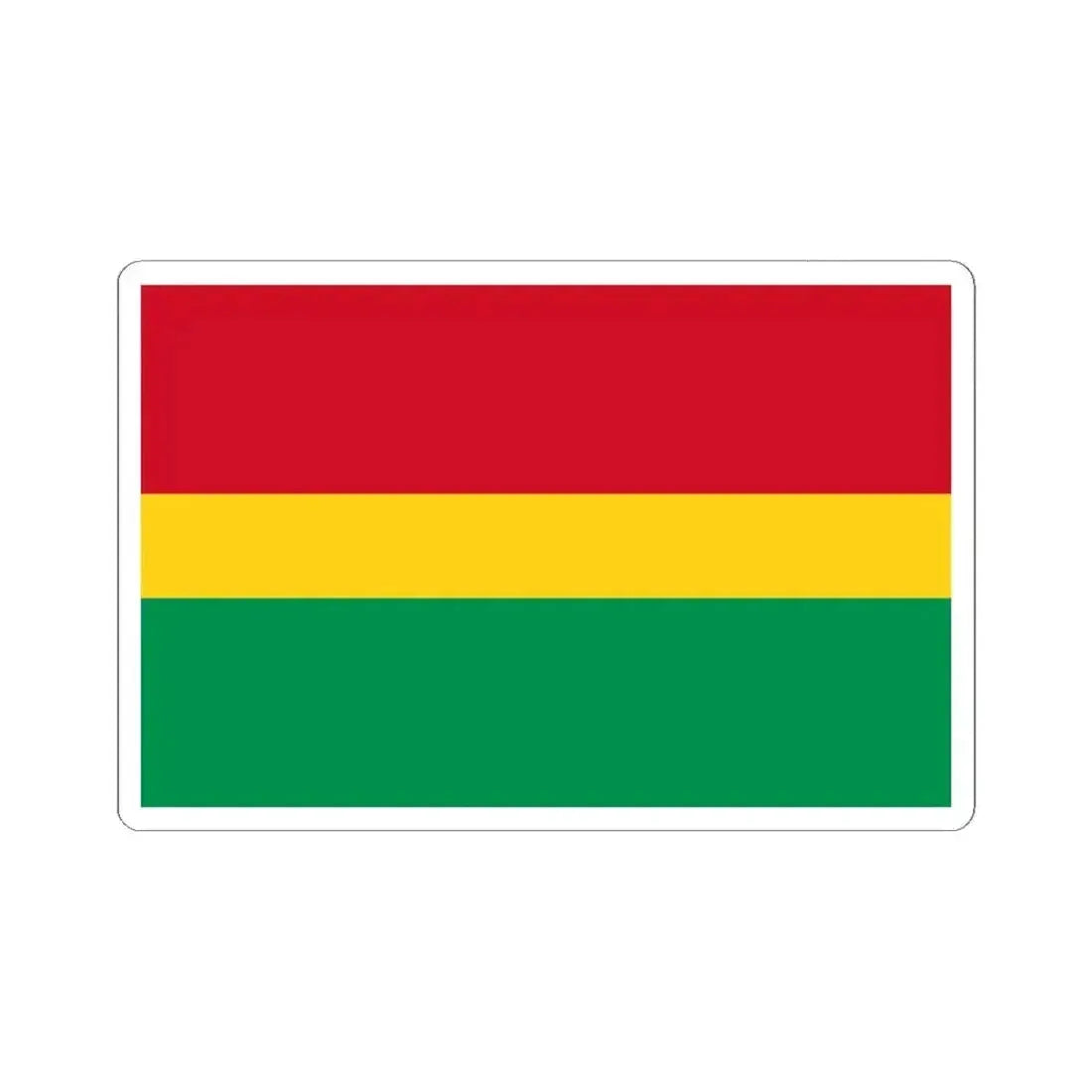 Flag of El Guabo (Ecuador) STICKER Vinyl Kiss-Cut Decal 3 Inch White - The Sticker Space