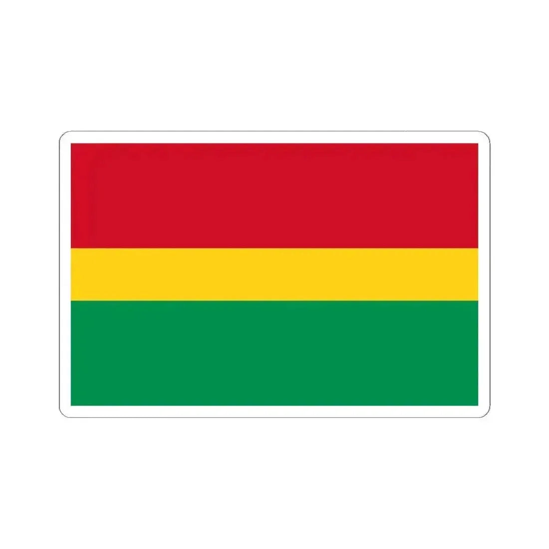 Flag of El Guabo (Ecuador) STICKER Vinyl Kiss-Cut Decal 4 Inch White - The Sticker Space